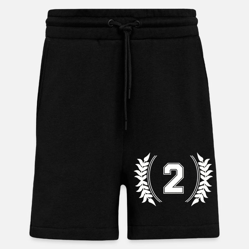Numéro 2 - Short bio décontracté fabriqué en UE - SOLID BLACK