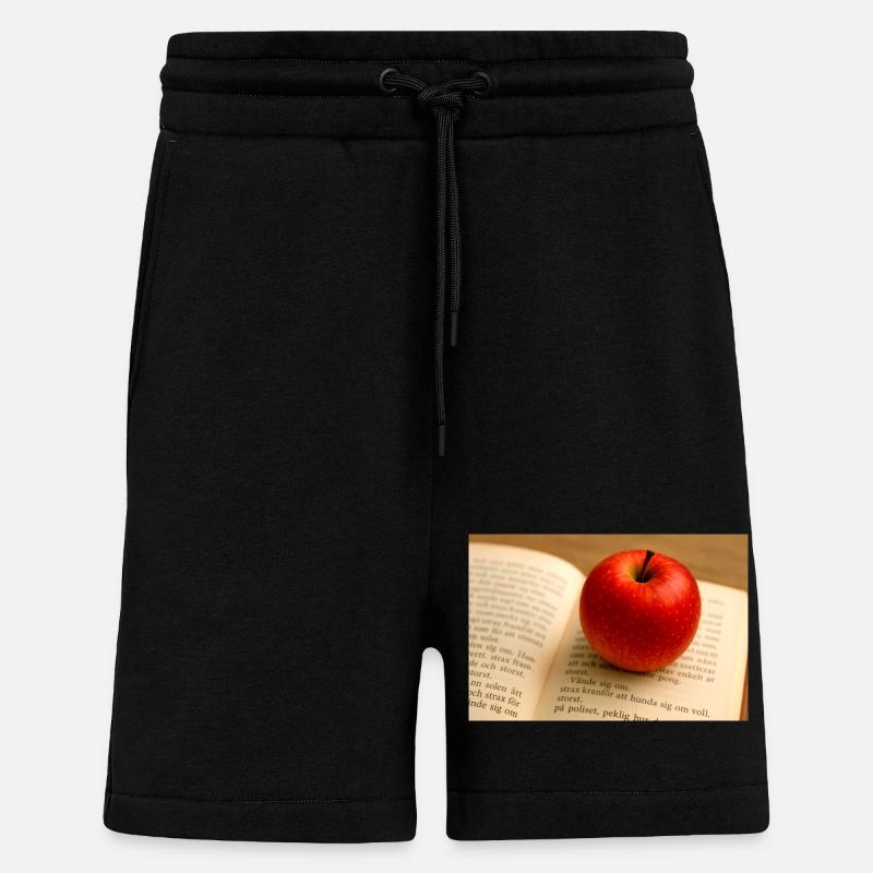 Beech and apple - Shorts - made by SPREAD - SOLID BLACK