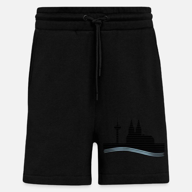 Cologne - Short bio décontracté fabriqué en UE - SOLID BLACK
