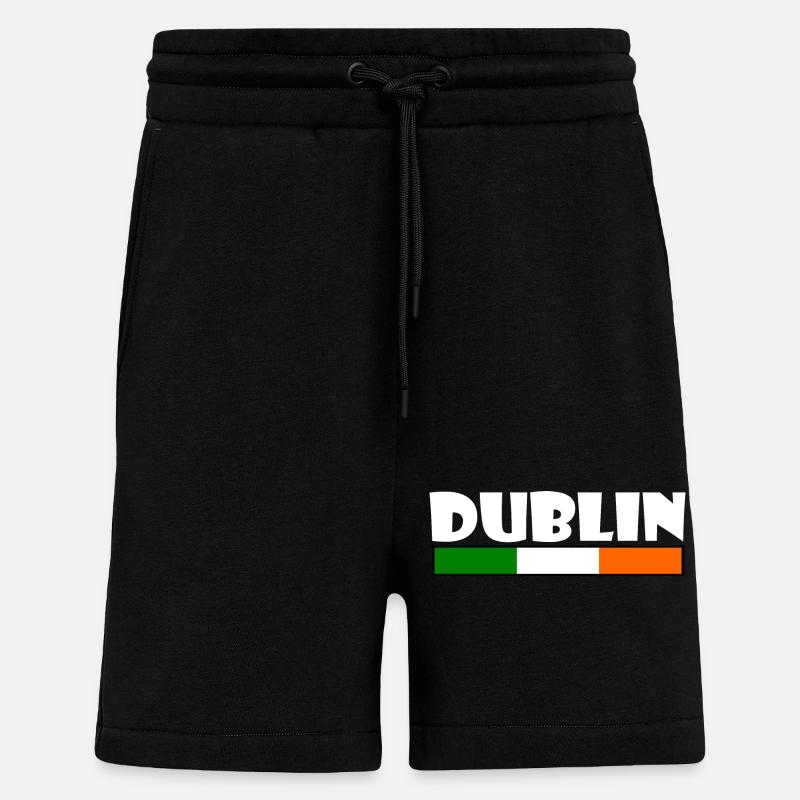 Dublin - Short bio décontracté fabriqué en UE - SOLID BLACK