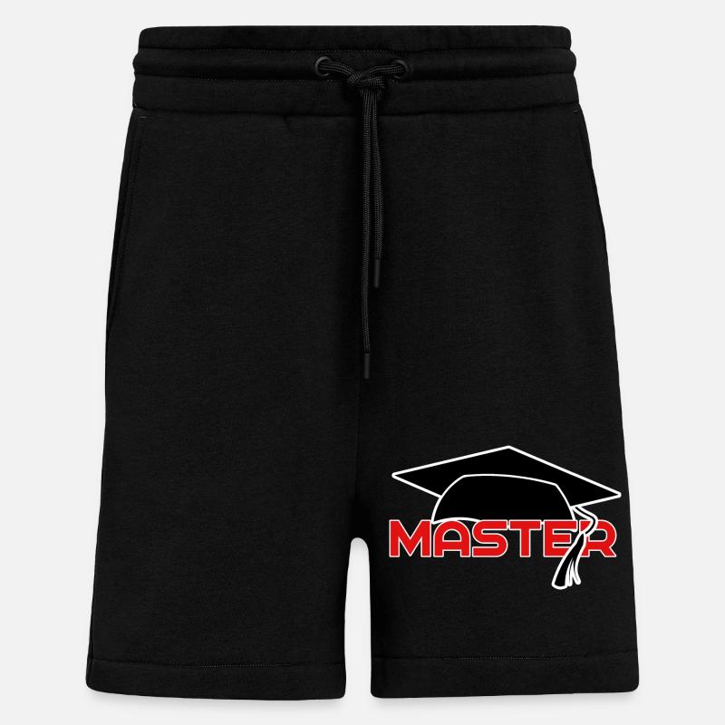 maître enseignant - Short bio décontracté fabriqué en UE - SOLID BLACK