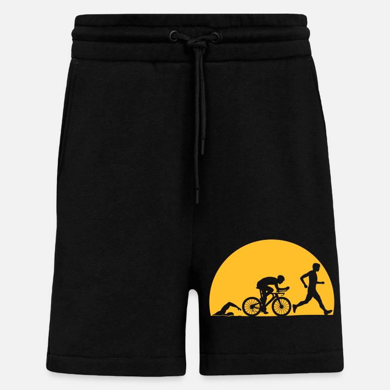 Sun Sport Triathlon - Short bio décontracté fabriqué en UE - SOLID BLACK