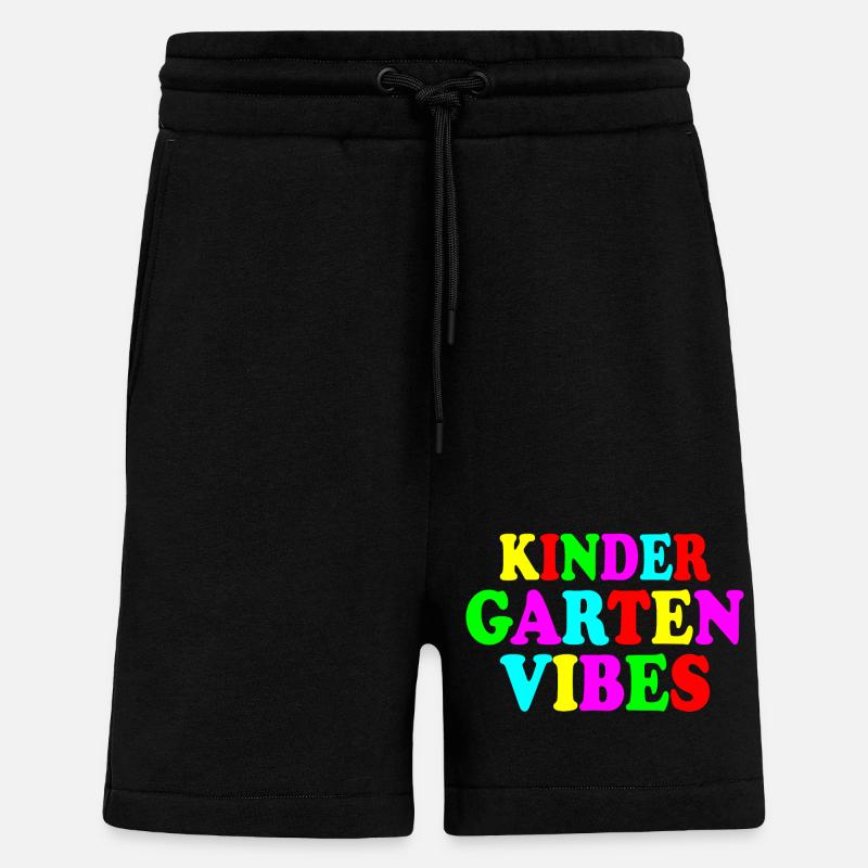 kindergarten vibes - Short bio décontracté fabriqué en UE - SOLID BLACK
