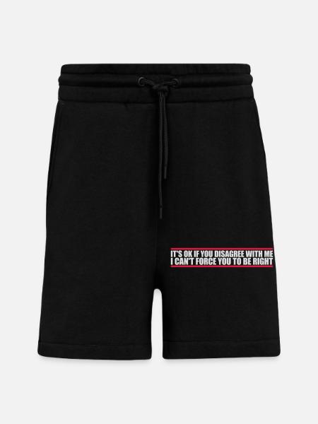you disagree with me - Shorts - made by SPREAD - SOLID BLACK