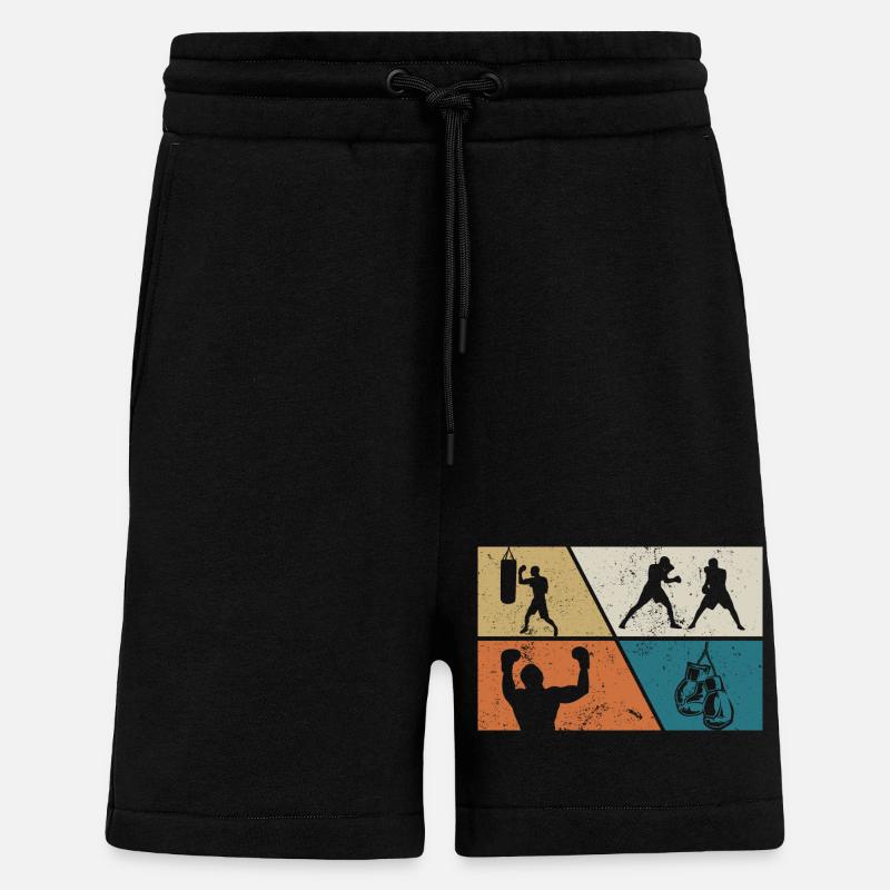 Boxing - Shorts - made by SPREAD - SOLID BLACK