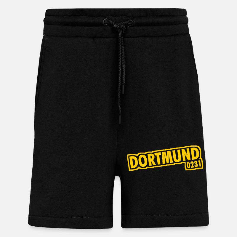 Dortmund - 0231 - Area Code - Shorts - made by SPREAD - SOLID BLACK