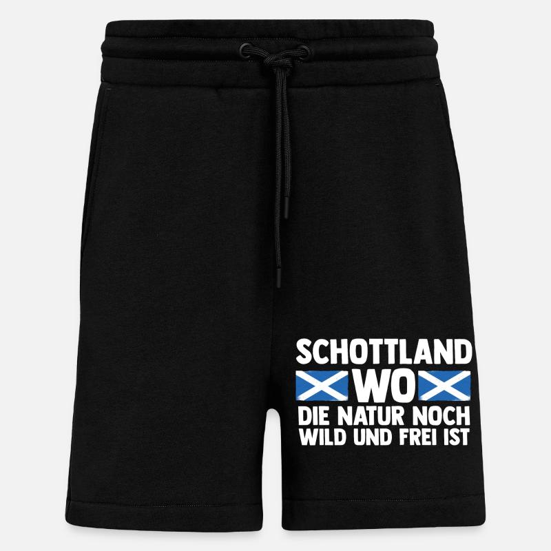 Schotten Schottisch Schottland - Shorts - made by SPREAD - SOLID BLACK