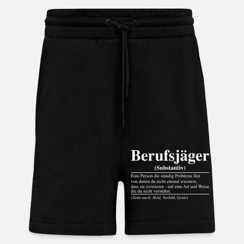 Berufsjäger Berufsjägerin Jäger - Shorts - made by SPREAD - SOLID BLACK