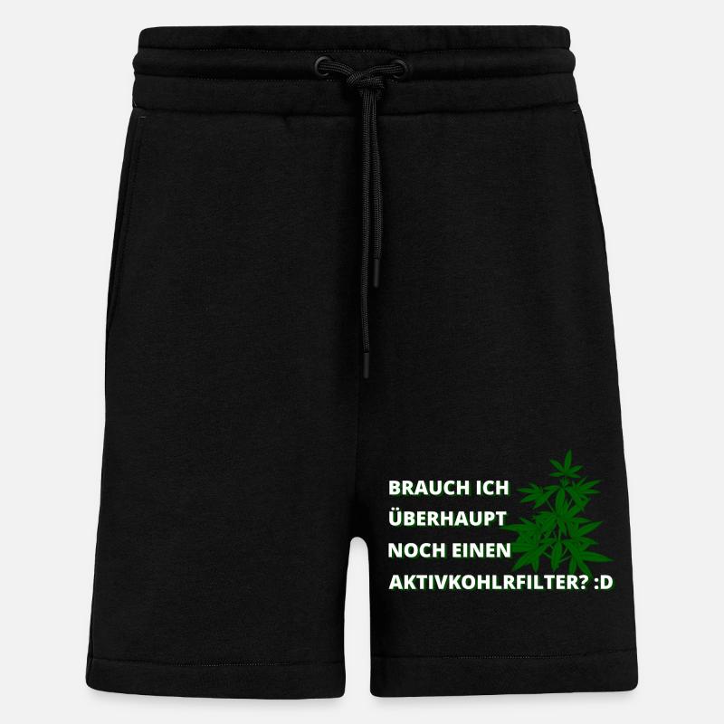 Cannabis Anpflanzen - Shorts - made by SPREAD - SOLID BLACK