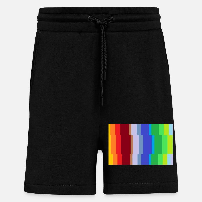 Bunte Struktur - Shorts - made by SPREAD - SOLID BLACK