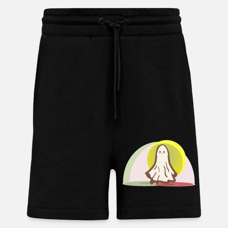 Anime Ghost Je suis Starlight - Short bio décontracté fabriqué en UE - SOLID BLACK