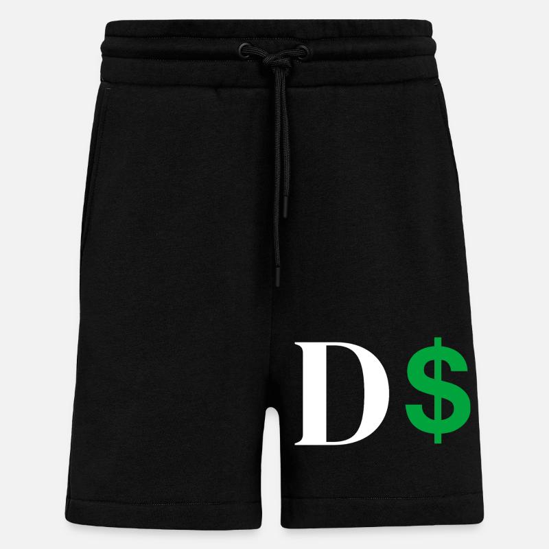 Dollar-Buchstabe - Shorts - made by SPREAD - SOLID BLACK