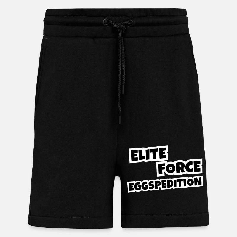Elite Force Eggspedition - Shorts - made by SPREAD - SOLID BLACK