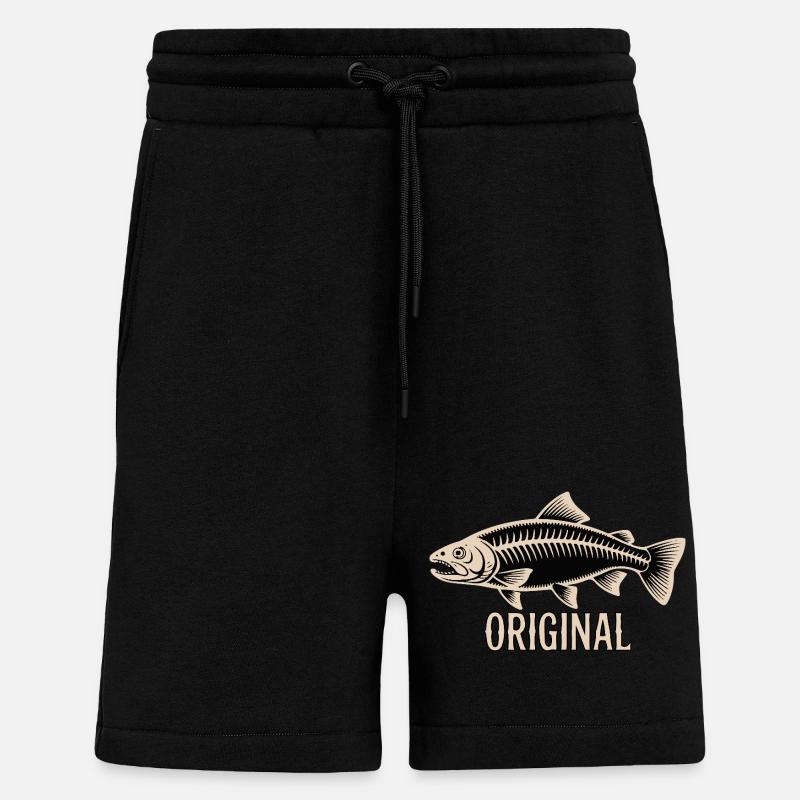 FISCH ORIGINAL - Shorts - made by SPREAD - SOLID BLACK