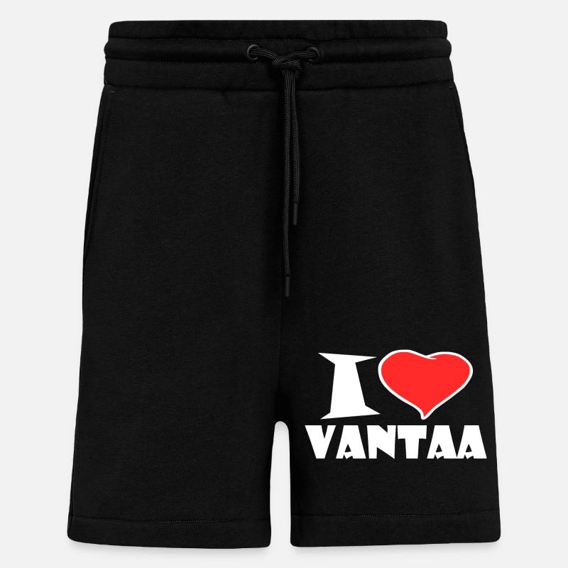 Vantaa - Short bio décontracté fabriqué en UE - SOLID BLACK