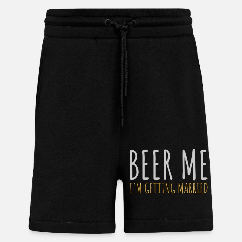 Beer Me Getting Married - Shorts - made by SPREAD - SOLID BLACK