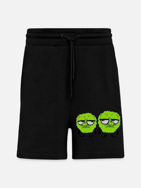 2 Monsters Roll Eyes - Shorts - made by SPREAD - SOLID BLACK
