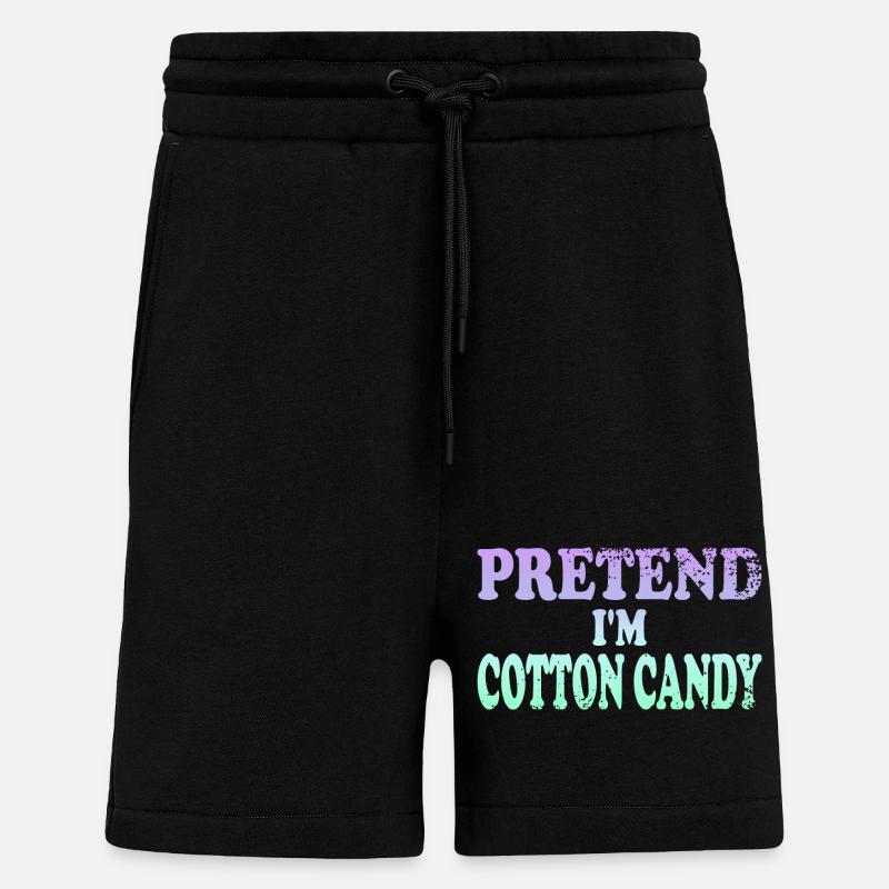 Pretend I'm Cotton Candy - Shorts - made by SPREAD - SOLID BLACK