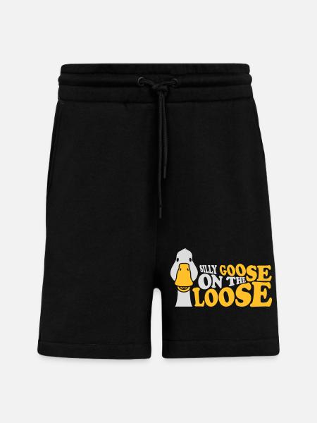 goose on the loose - Shorts - made by SPREAD - SOLID BLACK