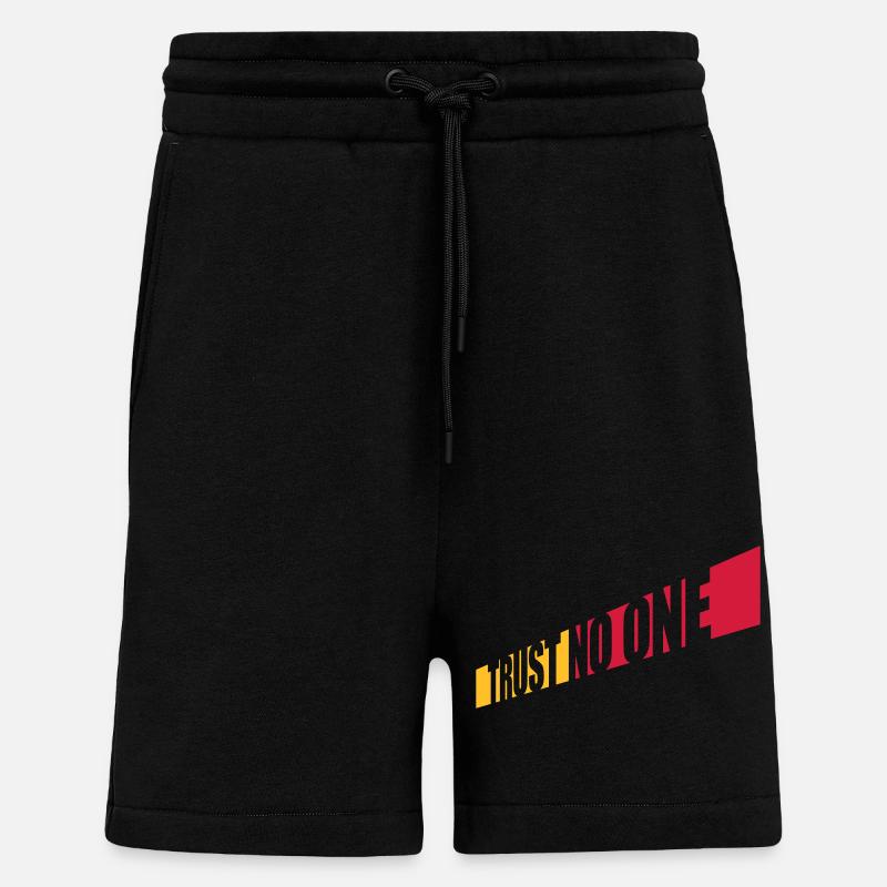 trust no one Zitat - Shorts - made by SPREAD - SOLID BLACK
