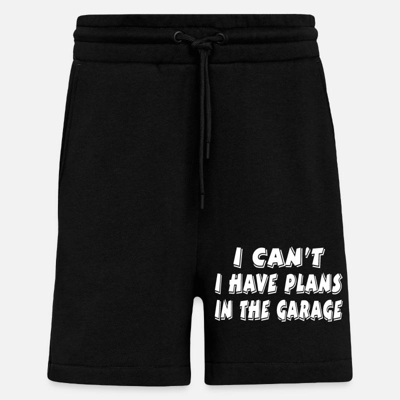 Garage - Short bio décontracté fabriqué en UE - SOLID BLACK