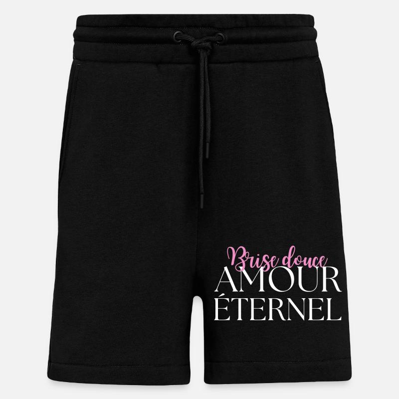 Brise douce - Short bio décontracté fabriqué en UE - SOLID BLACK