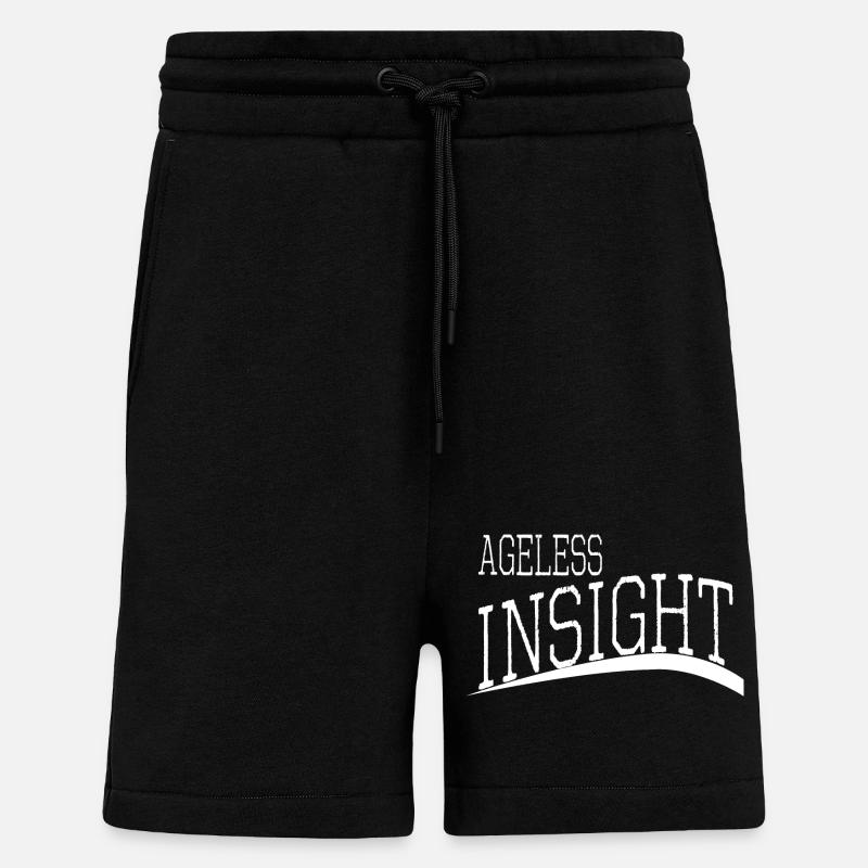 cadeau d’anniversaire idée sagesse communauté - Short bio décontracté fabriqué en UE - SOLID BLACK