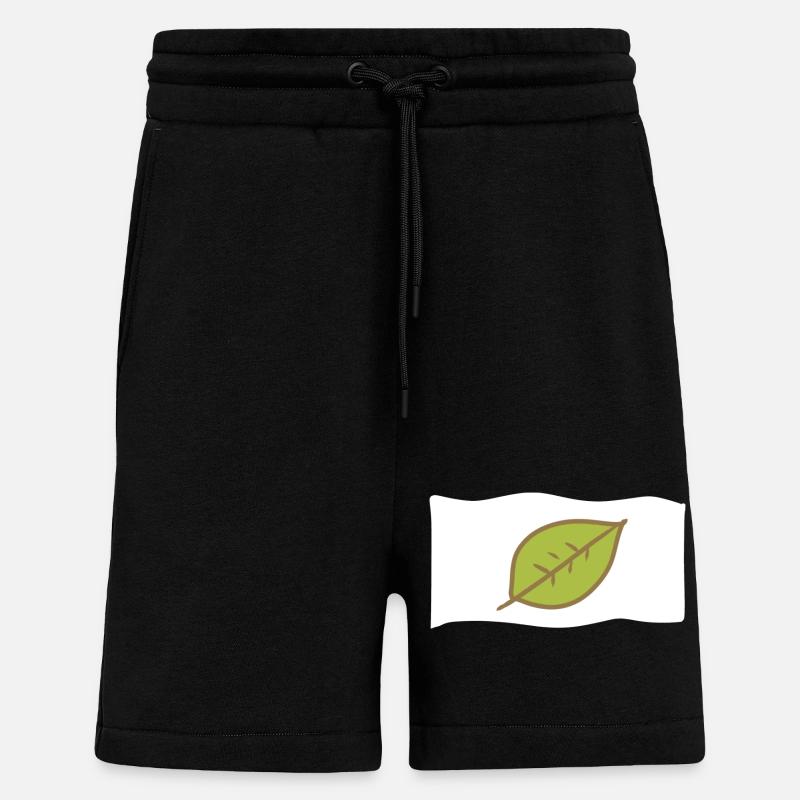 Icon Flag Leaf Nature - Shorts - made by SPREAD - SOLID BLACK
