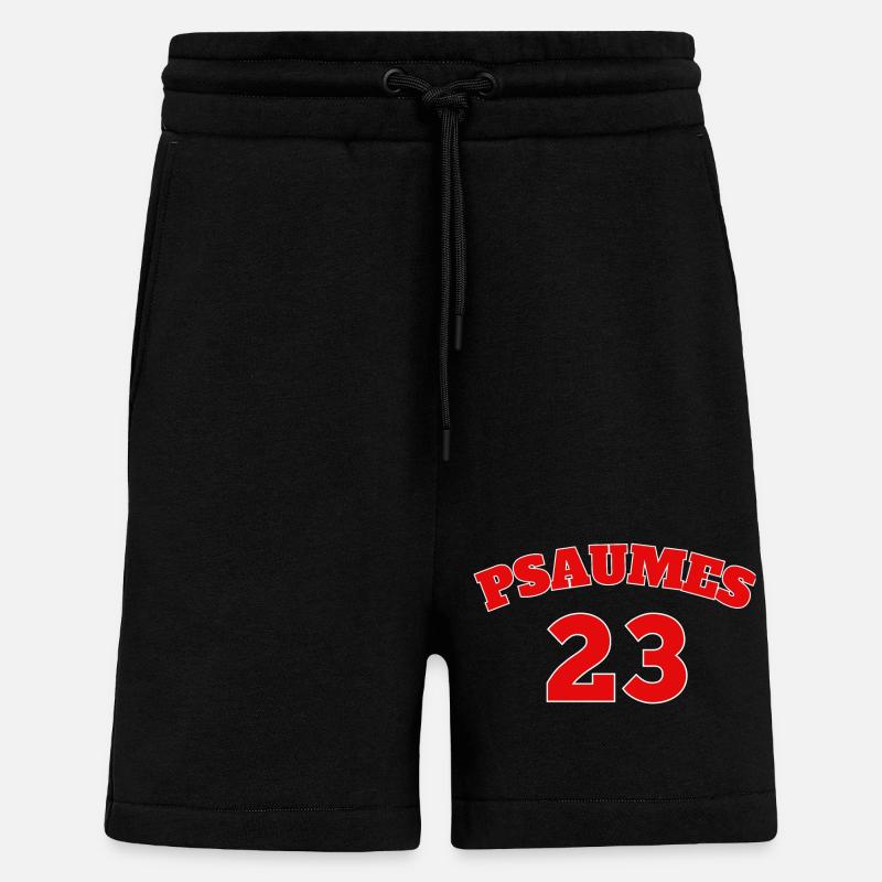 Psalm 23 Bible verse - Shorts - made by SPREAD - SOLID BLACK