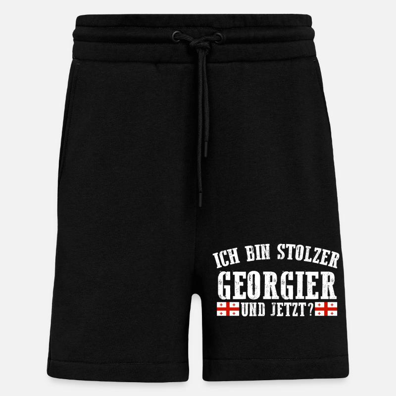 Georgian Georgia - Shorts - made by SPREAD - SOLID BLACK