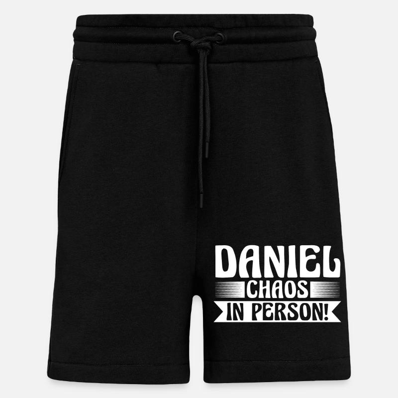 First name Daniel - Shorts - made by SPREAD - SOLID BLACK