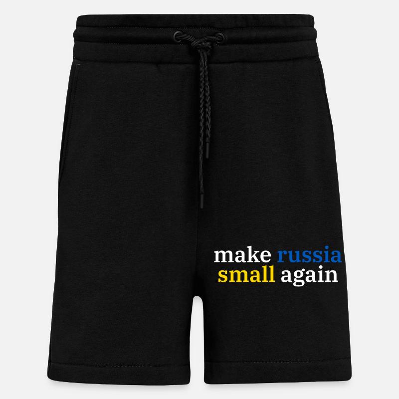 make russia small again - Shorts - made by SPREAD - SOLID BLACK