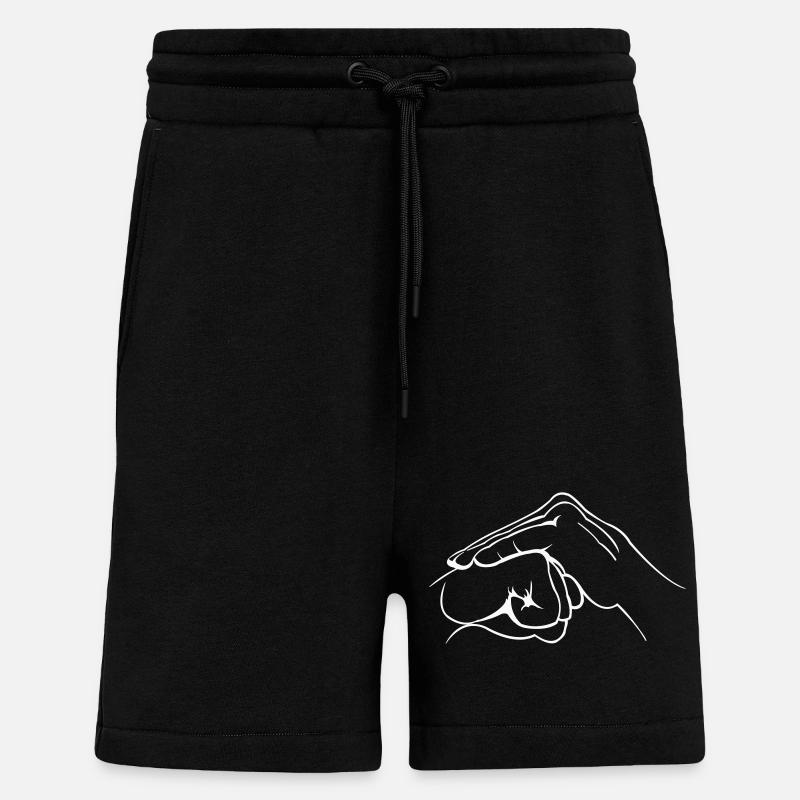 hand faust - Shorts - made by SPREAD - SOLID BLACK