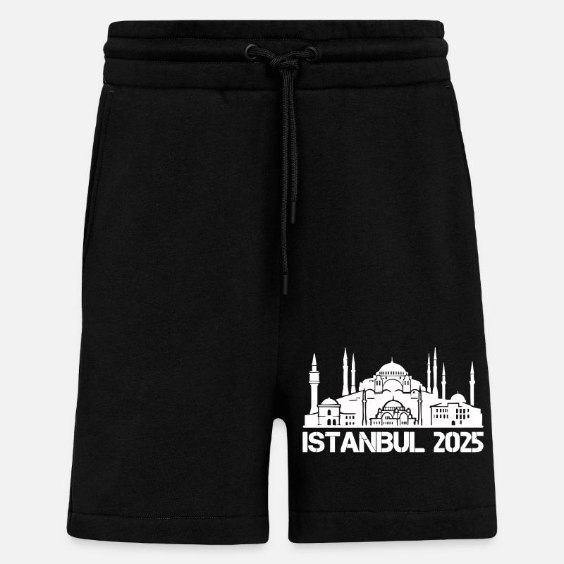 Istanbul 2025 - Short bio décontracté fabriqué en UE - SOLID BLACK