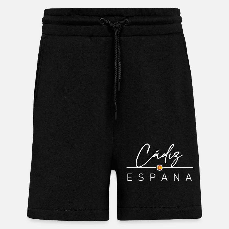 Spain - Cádiz - Cadiz - Spanien - Espana - Shorts - made by SPREAD - SOLID BLACK