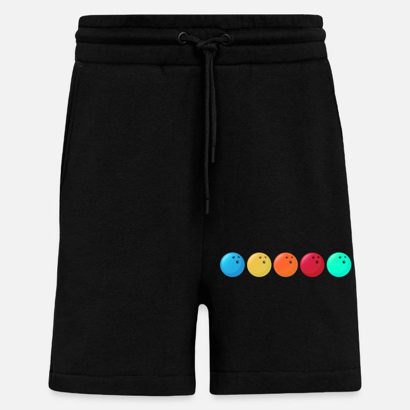 bowling bowlingteamkleidung strike bowlingbahn - Shorts - made by SPREAD - SOLID BLACK