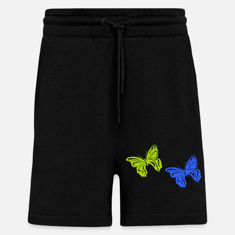 Papillon 2 - Short bio décontracté fabriqué en UE - SOLID BLACK