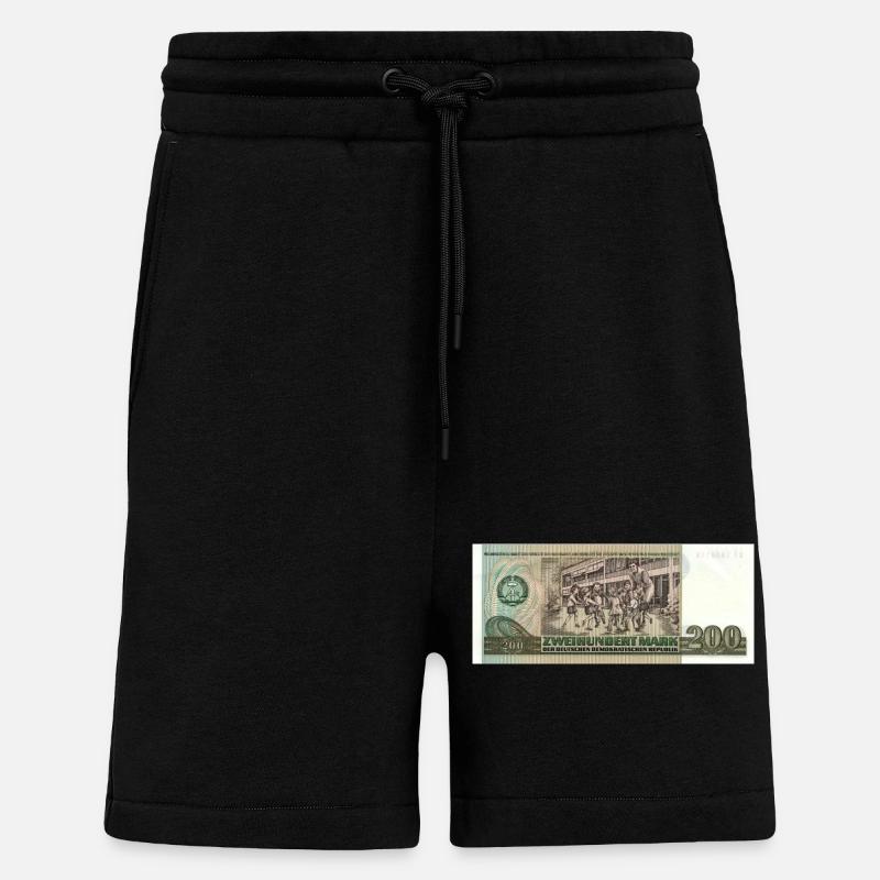 200 Mark der DDR - Shorts - made by SPREAD - SOLID BLACK