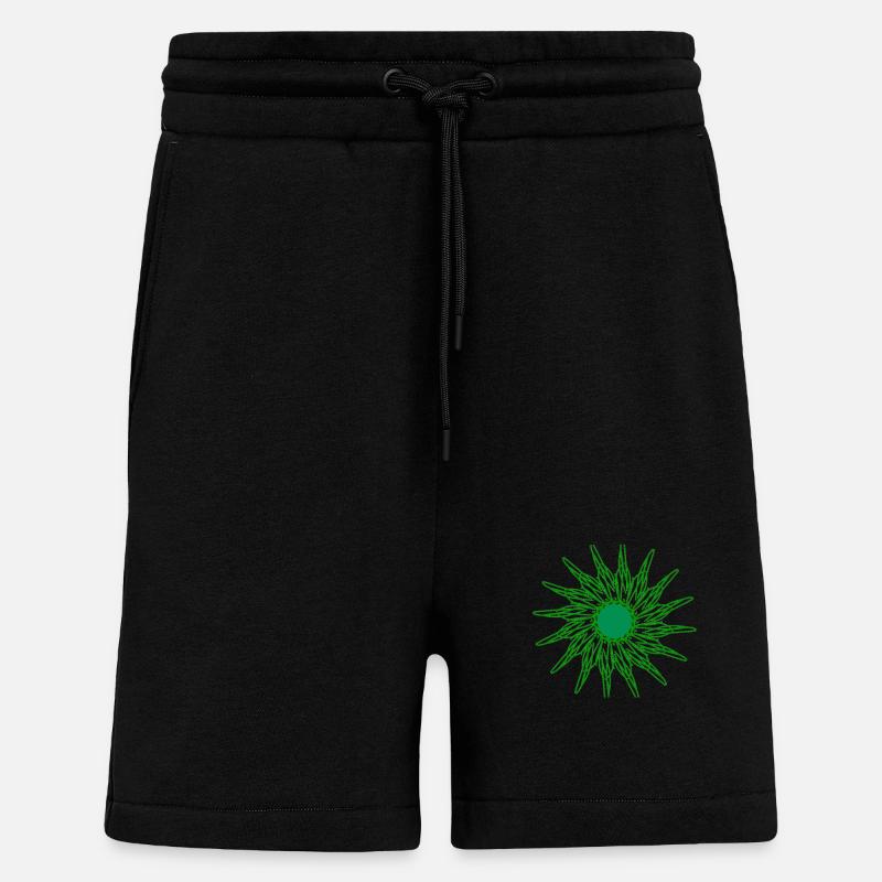 il vert si vert - Short bio décontracté fabriqué en UE - SOLID BLACK