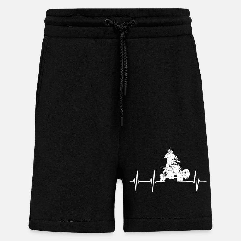 Quad Herzfrequenz - Shorts - made by SPREAD - SOLID BLACK