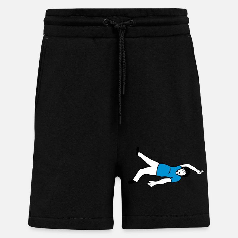 Ohnmächtiger Mann Design - Shorts - made by SPREAD - SOLID BLACK
