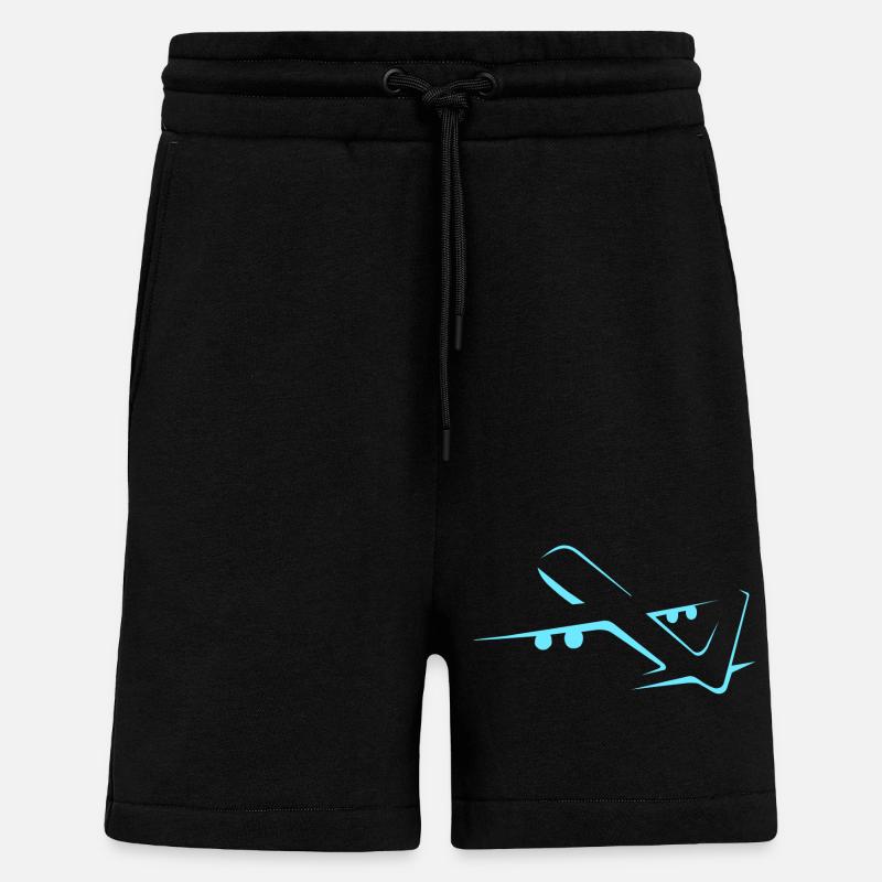 Flugzeug - Shorts - made by SPREAD - SOLID BLACK