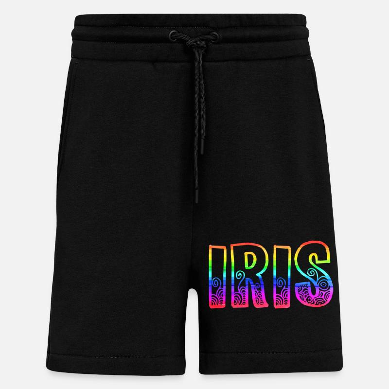 iris rs rainbow - Shorts - made by SPREAD - SOLID BLACK