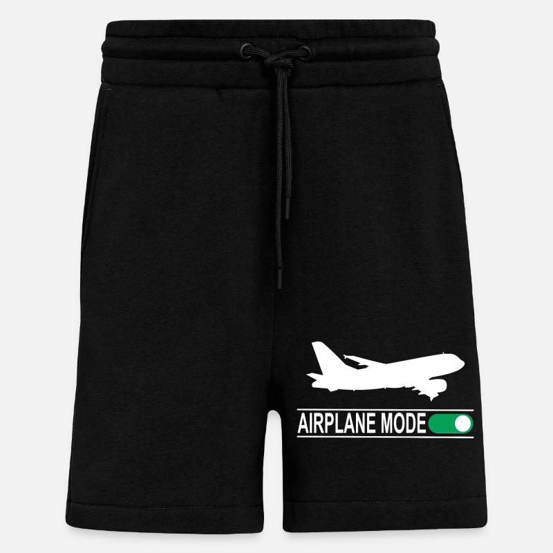 Airplane Mode - Shorts - made by SPREAD - SOLID BLACK