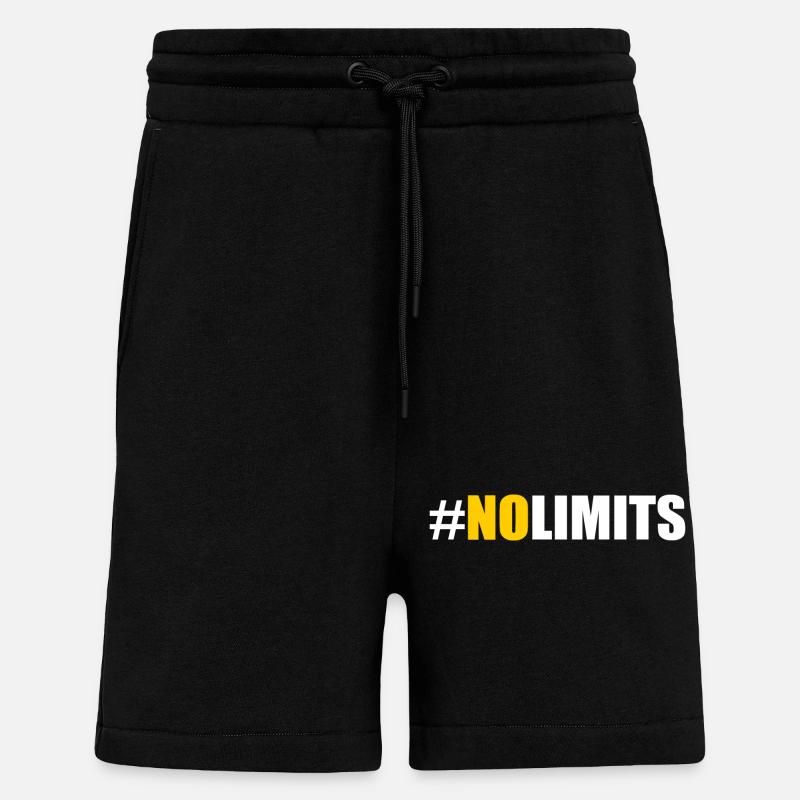 No limits - Short bio décontracté fabriqué en UE - SOLID BLACK