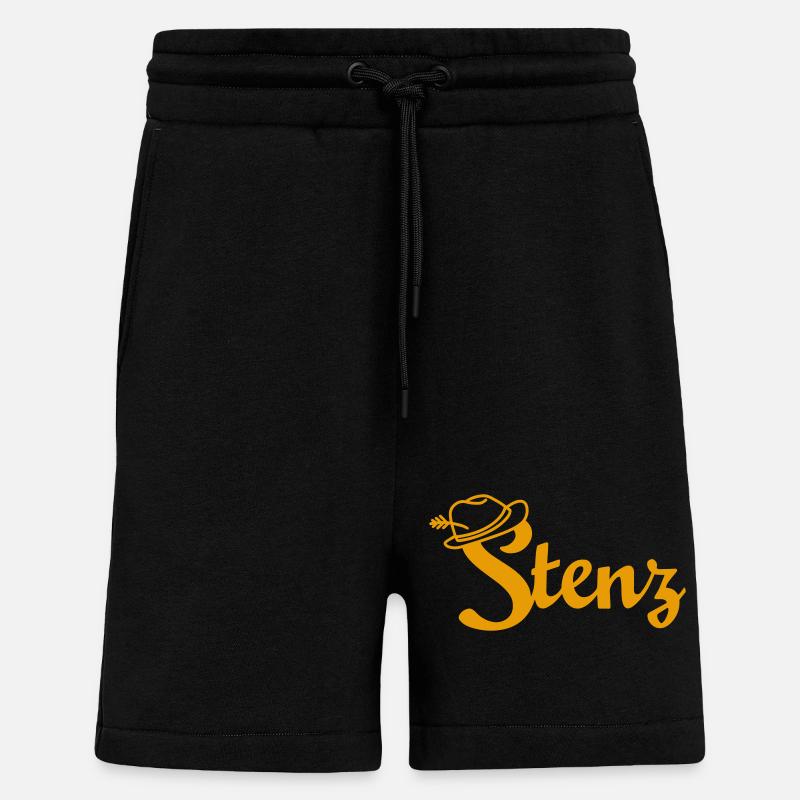 stenz gelb - Shorts - made by SPREAD - SOLID BLACK