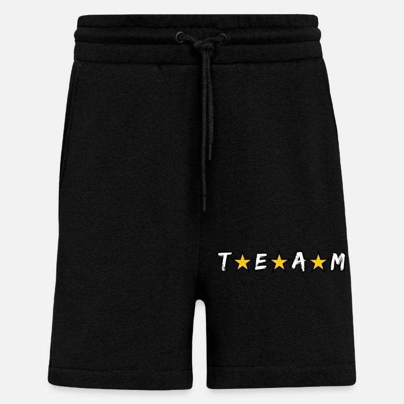 Équipe, #team - Short bio décontracté fabriqué en UE - SOLID BLACK