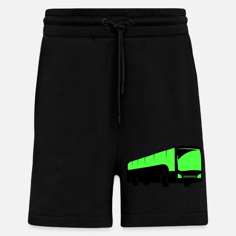 bus busfahren - Shorts - made by SPREAD - SOLID BLACK