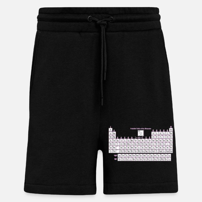 Periodic Table of Elements - Shorts - made by SPREAD - SOLID BLACK