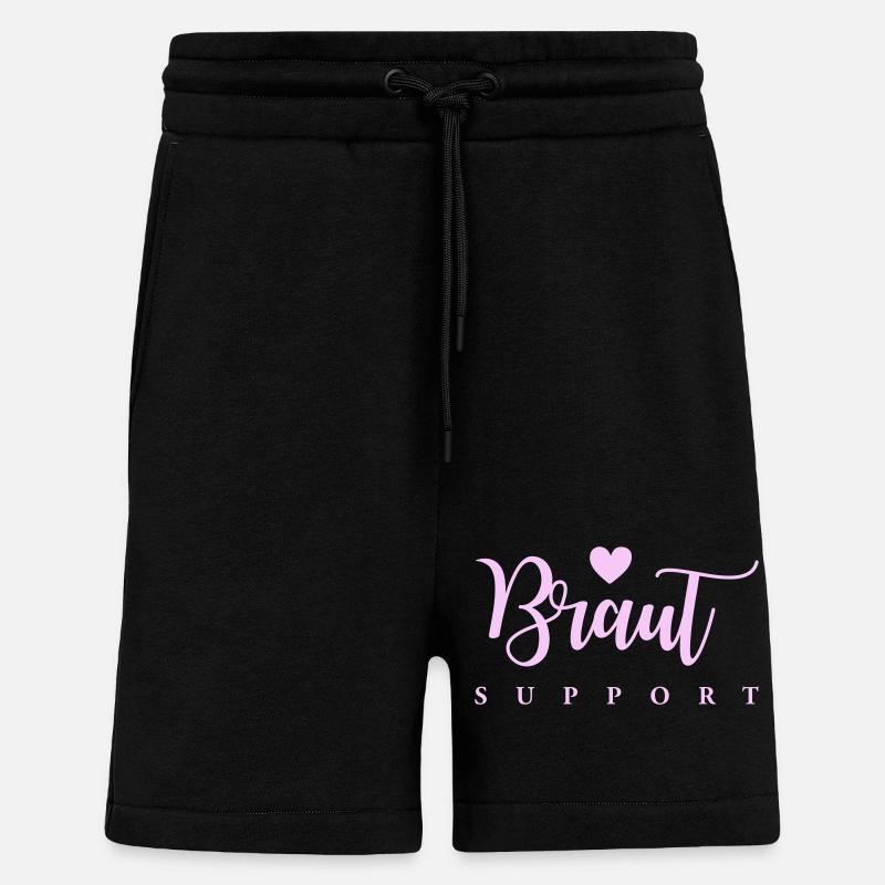 Soutien à la mariée - Short bio décontracté fabriqué en UE - SOLID BLACK